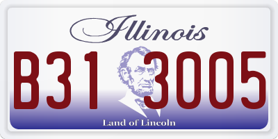 IL license plate B313005