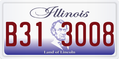 IL license plate B313008