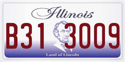 IL license plate B313009