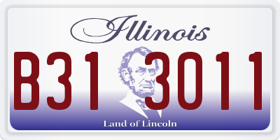 IL license plate B313011