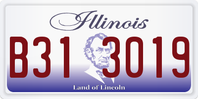 IL license plate B313019