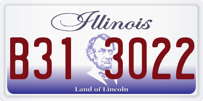 IL license plate B313022