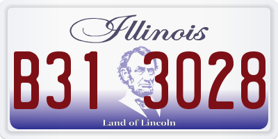 IL license plate B313028