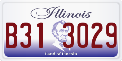 IL license plate B313029