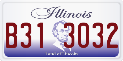 IL license plate B313032
