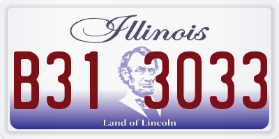 IL license plate B313033