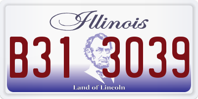 IL license plate B313039