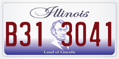 IL license plate B313041