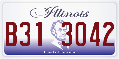IL license plate B313042