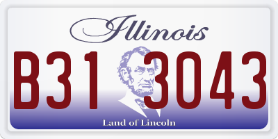IL license plate B313043