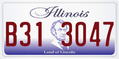 IL license plate B313047