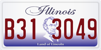 IL license plate B313049