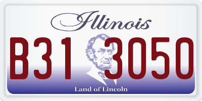 IL license plate B313050