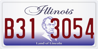 IL license plate B313054