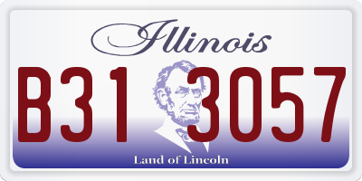 IL license plate B313057