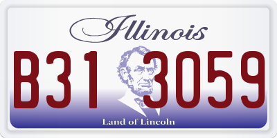 IL license plate B313059