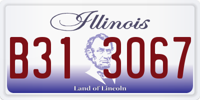 IL license plate B313067