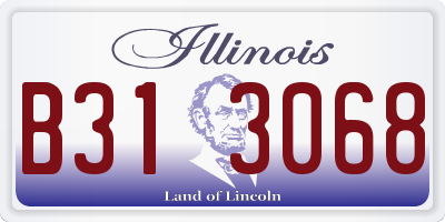 IL license plate B313068