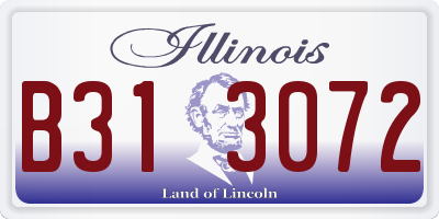 IL license plate B313072