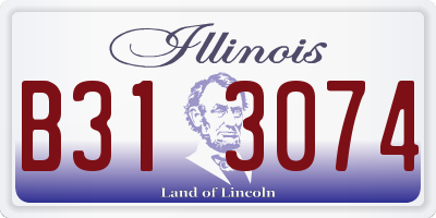 IL license plate B313074