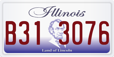 IL license plate B313076