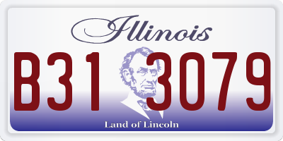 IL license plate B313079