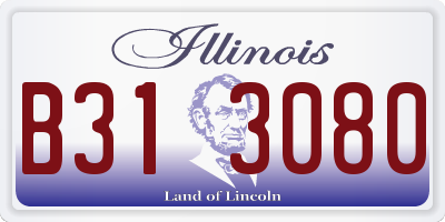 IL license plate B313080