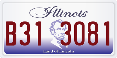 IL license plate B313081