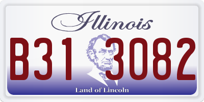 IL license plate B313082