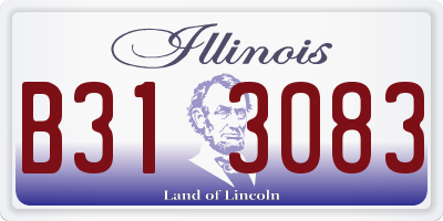 IL license plate B313083