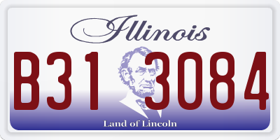 IL license plate B313084
