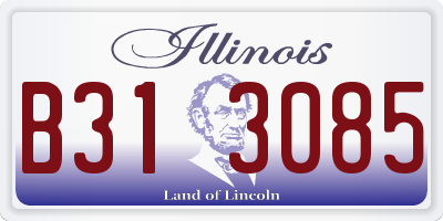 IL license plate B313085