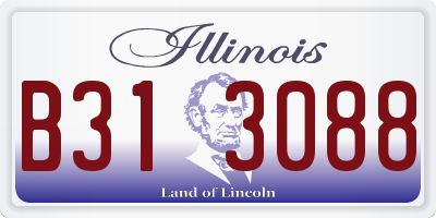 IL license plate B313088