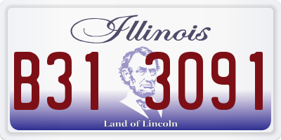 IL license plate B313091
