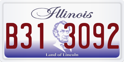 IL license plate B313092