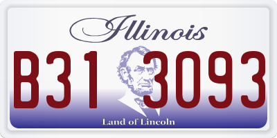 IL license plate B313093