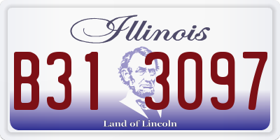 IL license plate B313097