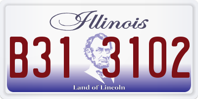 IL license plate B313102