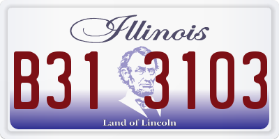 IL license plate B313103