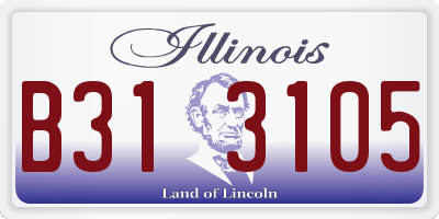 IL license plate B313105