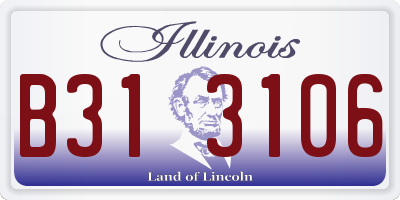 IL license plate B313106