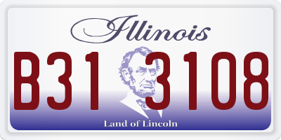 IL license plate B313108