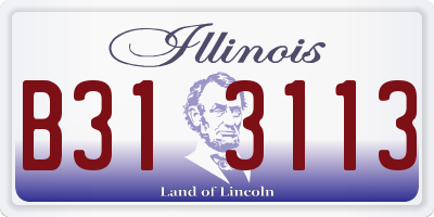 IL license plate B313113