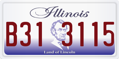 IL license plate B313115