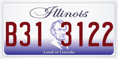 IL license plate B313122