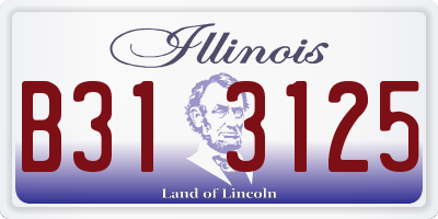 IL license plate B313125