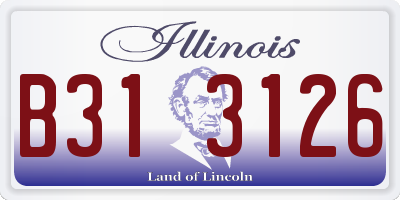 IL license plate B313126