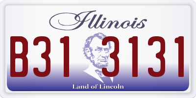 IL license plate B313131