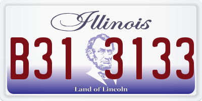 IL license plate B313133