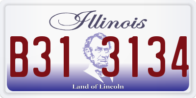 IL license plate B313134